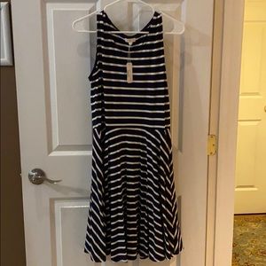 Women’s Striped Cotton Flare Dress